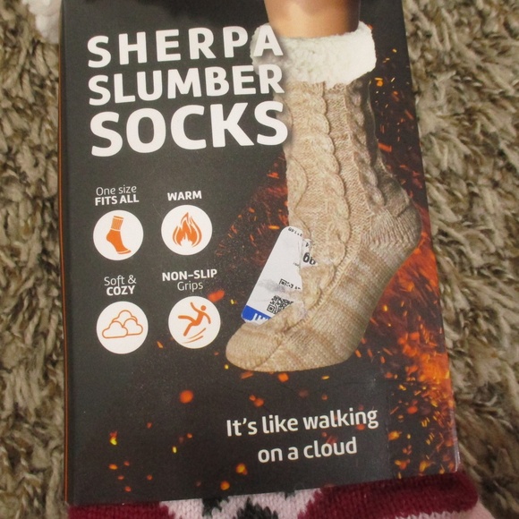 Heat Trendz Steve Madden Socks Bundle Variety 4 Pack Womens 5-10 Sherpa Slumber - Picture 8 of 11